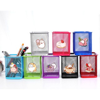 Ống cắm bút molang CBI14 ống sắt cắm bút văn phòng ống sắt đựng bút ống cắm bút kim loại