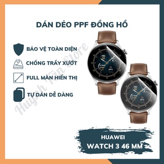[Mua 1 tặng 1] Dán dẻo PPF Huawei Watch 3 full hiển thị ,chống trầy xướt tốt, cảm ưng mượt, siêu mỏng boa cạnh cong