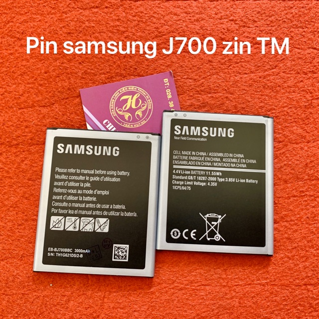 Pin thay thế dành cho samsung j700 zin cty