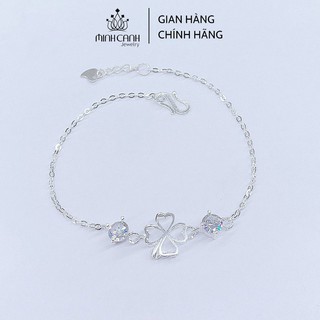 Lắc Tay Bạc Cỏ 4 Lá Loại Rỗng May Mắn - Minh Canh Jewelry
