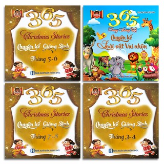Sách - 365 Chuyện Kể Giáng Sinh - Truyện Song Ngữ Anh - Việt: Christmas Stories (Bộ 4q, lẻ tùy chọn)