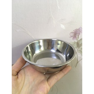 [Mã PET50K giảm Giảm 10% - Tối đa 50K đơn từ 250K] Khay bát ăn inox nhỏ cho chó mèo