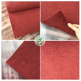 Thảm trải sàn - Thảm lót sàn bằng nỉ màu đỏ đô đủ kích thước và cắt theo yêu cầu.