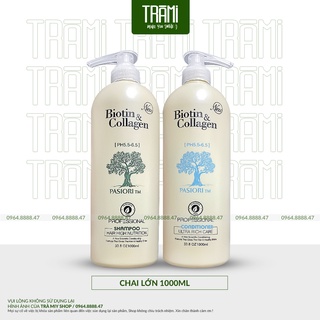 [CHÍNH HÃNG] Bộ Dầu Gội Xả Biotin &amp; Collagen Siêu Phục Hồi Tóc,Kích Thích Mọc Tóc,Tái Tạo Nang Tóc.