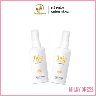 Xịt khoáng cho da nhạy cảm, Mẫn đỏ, Kích ứng Milky Dress Take-Care Face Mist