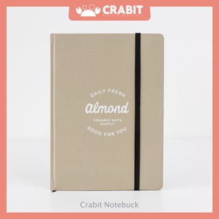 Sổ tay grid A5 Crabit - Sổ bìa cứng ruột ô vuông ghi chép, Bullet Journal, Milky Collection