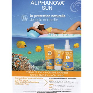 KEM CHỐNG NẮNG HỮU CƠ ALPHANOVA DẠNG TUÝP 50G (NK PHÁP)