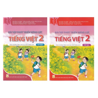 Sách - Combo Bài tập phát triển năng lực môn Tiếng Việt lớp 2 (2 tập) - Theo chương trình giáo dục phổ thông 2018