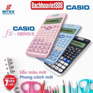 Máy tính Casio FX 580VN X hàng Thái Lan, máy tính học sinh FX 580VNX chính hãng bảo hành 7 năm