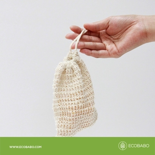 Túi đựng xà bông sợi tự nhiên tạo bọt Ecobabo