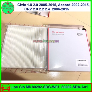 Lọc Gió Điều Hòa Cho Civic 1.8 2.0 (05-15), Accord (02-15), CRV 2.0 2.2 2.4 (06-15) Mã 80292-SDG-W01