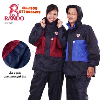 Áo mưa bộ hai lớp Rando 2 công dụng ( sỉ inbox)