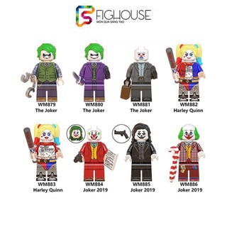 Xếp Hình Minifigures Joker, Harley Quinn - Đồ Chơi Lắp Ráp non-lego WM6080 [C19]
