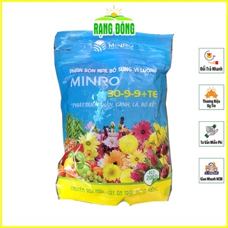 Phân Bón NPK Minro 30-9-9-TE PHÁT TRIỂN THÂN CÀNH LÁ VÀ BỘ RỄ (gói 200GR) - Hạt giống Rạng Đông
