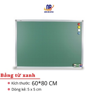 [TẶNG 10 HỘP PHẤN + BÔNG LAU] Bảng từ xanh Hàn Quốc 60 x 80cm cố định - 1 chiếc