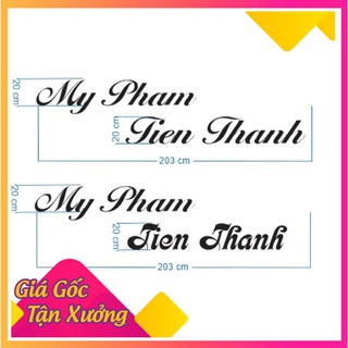 cắt chữ alu gương vàng theo yêu cầu