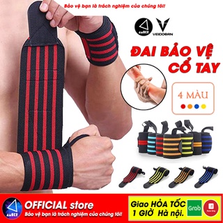 Đai Trợ Lực Cổ Tay - Đai Đeo Cổ Tay Tập Gym, Chơi Thể Thao (1 Đôi) - AMBERVIETNAM