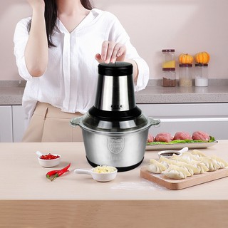 Máy Xay Thịt - Máy Xay Đa Năng Cầm Tay Cối Inox 4 Lưỡi/Công Suất 250W