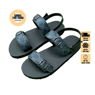 Dép quai hậu nữ nam , SANDALTHOITRANG sandal nữ đi học 2 dây đế đen full size 30-44