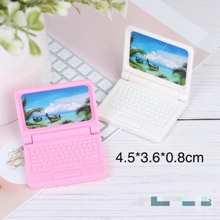 Mô hình laptop máy tính mini phụ kiện trang trí nhà búp bê