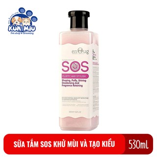 Sữa tắm SOS cho chó mèo giúp khử mùi và tạo kiểu chai 530ml màu hồng chính hãng