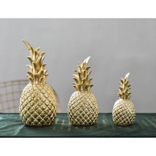 [ NHẬP NGUYMD5 GIẢM 5k Đơn tối thiểu 120k ]  Quả dứa decor màu vàng đồng phong cách bắc âu siêu dễ thương