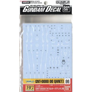 Decal nước HG 1/144 Gundam Qan T Bandai