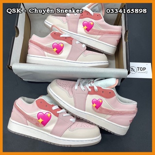 Giày Sneaker JD Mắt Hồng Giày Thể Thao Nam Nữ Thấp Cổ Full Phụ Kiện