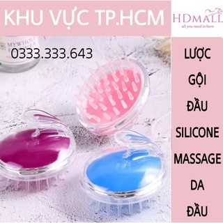 Lược Gội Đầu Silicone Nhiều Màu Massage Da Đầu Tiện Dụng