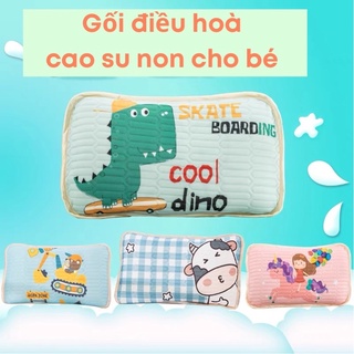 Gối điều hoà cao su non cho bé tặng kèm ruột gối