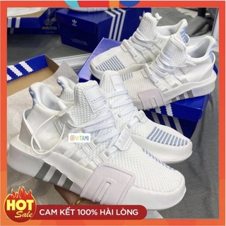 Giày Eqt trắng xanh thể thao nam nữ đủ phụ kiện Freeship