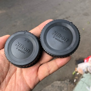 Bộ Nắp Body + Nắp Đuôi Lens Máy Ảnh Nikon