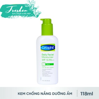 ✅ (CHÍNH HÃNG) Chống nắng dưỡng ẩm hàng ngày cho da mặt Cetaphil Daily Facial Moisturizer 118ml SPF15/ PA++