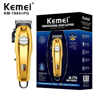 Tông Đơ Không Dây Cắt Tóc Hiệu Suất Cao  Kemei 1984, Tông Đơ Cắt Tóc Chạy Điện Có Thể Sạc Lại Cho Nam Giới