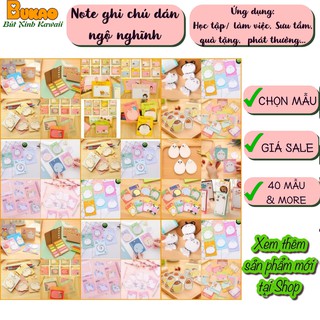 (sale Sốc) Giấy Note Ghi Chú Trendy, Đồ Dùng Học Sinh Quà Tặng Sáng Tạo Giá Rẻ Bukao