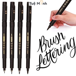Bút brush viết calligraphy nét thanh nét đậm, thư pháp Baoke ngòi cọ lông B15