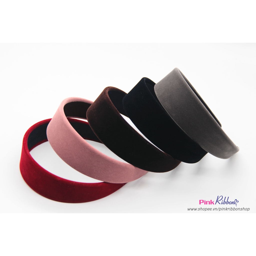 Bờm nhung cao cấp 4cm, phụ kiện tóc, phụ kiện thời trang