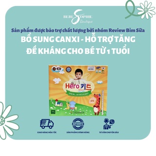 HERO KID GOLD BỔ SUNG CANXI - HỖ TRỢ TĂNG ĐỀ KHÁNG CHO BÉ TỪ 1 TUỔI