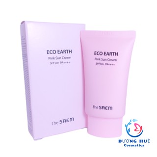 Kem chống nắng The Seam Eco Earth Power Pink Sun Cream Hàn Quốc 50g (Chính hãng)