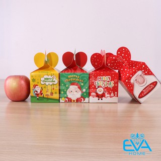 Hộp Giấy Đựng Quà Noel / Hộp Quà Giáng Sinh Nắp Trái Tim 3D Nhiều Mẫu