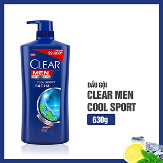 Dầu gội Clear Men 630g