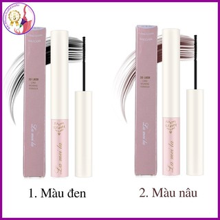 Mascara siêu mảnh lameila tơi mi skinny microcara vỏ hồng (2 màu nâu &amp; đen)