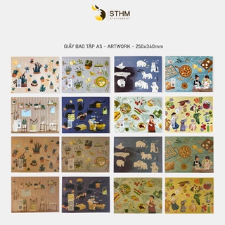 Giấy bao tập A5 - Artwork - STHM stationery