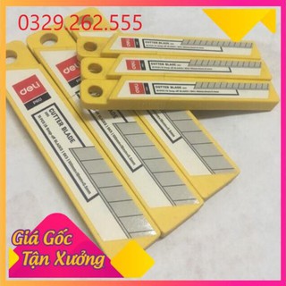 [Mã LIFEBOOK2 giảm 10% đơn 0Đ] (Sale Khủng) Hộp 10 lưỡi dao dọc giấy Deli