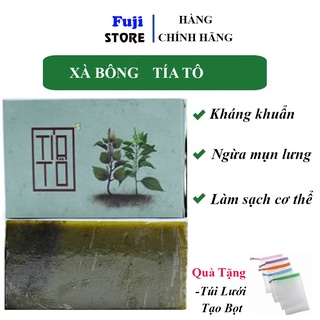 Xà Bông Sinh Dược Tía Tô -Xà Bông Mát Da,Ngừa Mụn