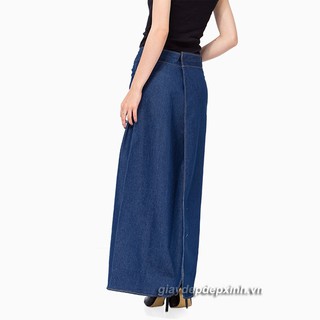 Váy chống nắng vải jean nút bấm