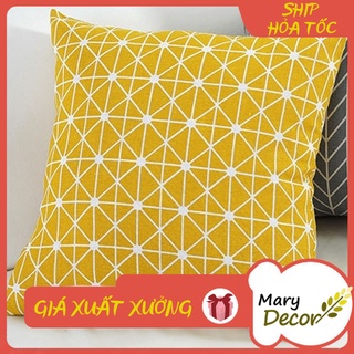 Gối tựa sofa Mary Décor - họa tiết Họa tiết vàng G-E01
