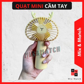 [Mã ELHA22 giảm 5% đơn 300K] Quạt cầm tay Mini hình tai nai/tai thỏ tiện lợi bỏ túi