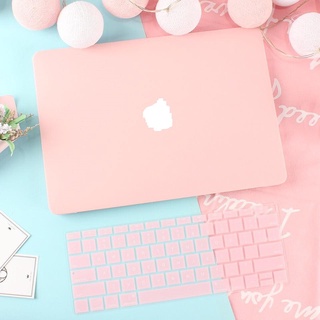 Combo Case ,Ốp + Phủ Phím Macbook Hồng Pastel (Tặng Kèm Nút Chống Bụi + Chống gãy đầu dây sạc )