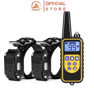 Vòng cổ huấn luyện chó sủa Hipipet điều khiển từ xa màn hình lcd